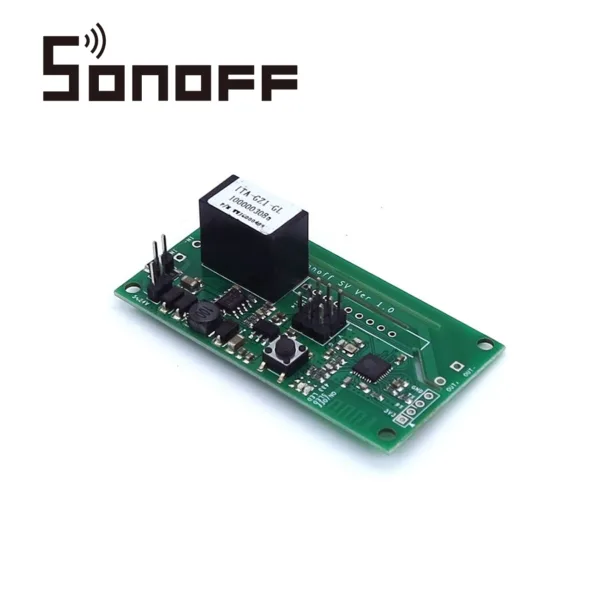 MODULO INTERRUPTOR INTELIGENTE SONOFF SV DE BAJO VOLTAJE 5 A 24V COMPATIBLE CON ASISTENTES VIRTUALES