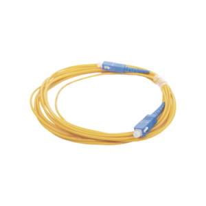 Jumper de Fibra Óptica Monomodo SC/UPC - SC/UPC Simplex, color amarillo, 5 metros