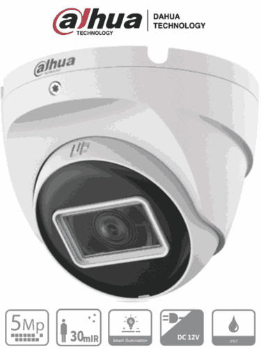 DAHUA HAC-T2A51N-U-28-S2 - Camara Domo de 5 Megapixeles/106 Grados de Apertura/ Metalica/ Lente de 2.8 mm/ IR de 30 Metros/ Soporta: CVI, AHD, TVI y CVBS/ #LoNuevo
