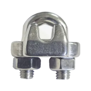 Nudo/ Perro/ Abrazadera Acero Forjado para Cable de 3/8", Acero Inoxidable.