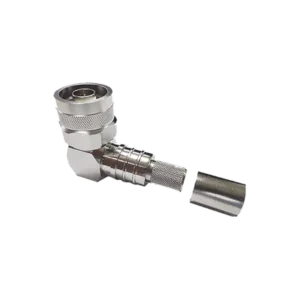 Conector N Macho Angulo Recto, Plegable Hex. con Pin Cautivo para cables Tipo RG8