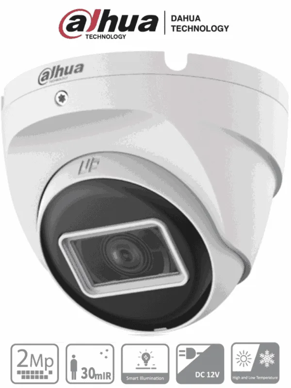 DAHUA HAC-T2A21N-U-28 - Camara Domo de 2 Megapixeles/ 1080p/ Lente 2.8 mm/ 100 Grados de Apertura/ IR de 30 Metros/ Metalica/ IP67/  Soporta: CVI/TVI/AHD/CVBS/ #OSD #LoNuevo