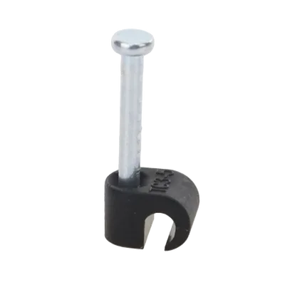 Grapa negra para Fibra óptica redonda de 3 mm (100pzs) (3101-00400)