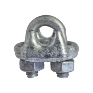 Nudo/ Perro/ Abrazadera Acero Forjado para Cable de 3/16" Galv. Inmersión en Caliente.