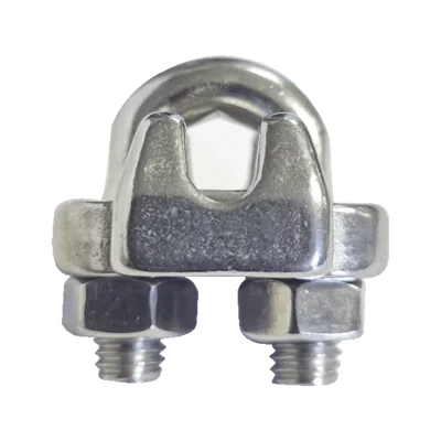Nudo/ Perro/ Abrazadera Acero Forjado para Cable de 3/8", Acero Inoxidable.