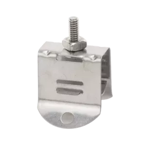 Sujetador de doble click para cable coaxial de 1/2 paquete de 10 piezas.