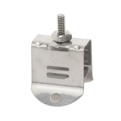 Sujetador de doble click para cable coaxial de 1/2 paquete de 10 piezas.