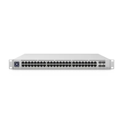 UniFi Switch Enterprise administrable capa 3, 48 puertos 2.5GbE RJ45 POE+, 4 puertos 10G SFP+, 720W, con pantalla táctil de 1.3"