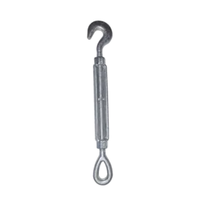 Tensor de 1/2" x 12" Acero Forjado OJO-GANCHO Galv. Inmersión en Caliente (Carga Max. 1500 lbs).