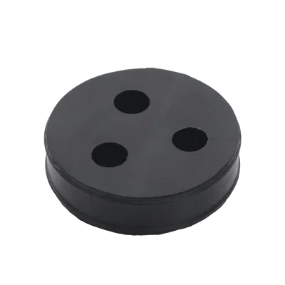 Inserto de Caucho de 4" Con Tres Orificios para Cable de 1/2 in
