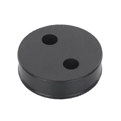 Inserto de Caucho de 4" Con Dos Orificios para Cable de 1/2 in