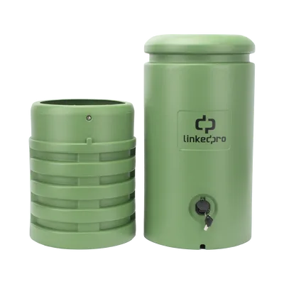 Pedestal para Cajas de Empalme de Fibra Óptica Cilíndrico Color Verde con Bracket Estandar (No incluye caja de empalme)