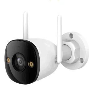 IMOU Bullet 2E 3Mp (IPC-K3DN-3H0WF) - Cámara IP Bullet WiFi de 3MP cuenta con micrófono integrado, 102° de visión, H.265, lente de 2.8mm, detección de humanos, IR 30m, IP67 y ranura MicroSD. #TopIMOU