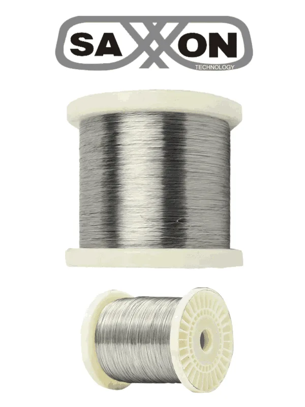 SAXXON ALUWIRE - Bobina de alambre de aluminio calibre 16 AGW / de 1.29 mm ideal para líneas de cerco eléctrico de Yonusa / Resistente a la corrosión, ideal para ambientes extremos / Hasta 500 mts lineales #BFLASH