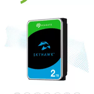 SEAGATE ST2000VX017 - Disco duro de 2TB / SkyHawk / 6Gbit/s /  3.5" / SATA III / 5400RPM/ 256 CACHE / Recomendado para videovigilancia /