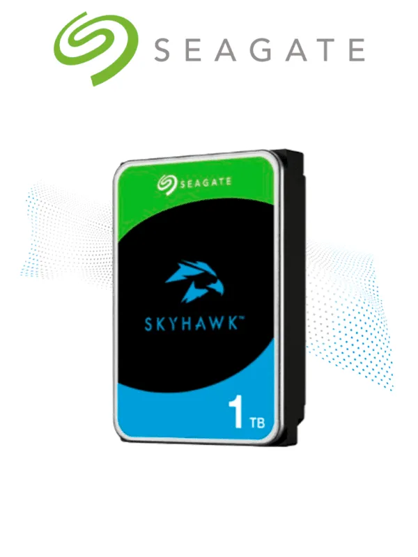 SEAGATE ST1000VX013 - Disco Duro de 1TB serie SkyHawk 3.5" / SATA III / 6Gbit/s / 6400 RPM / 256 MB Caché