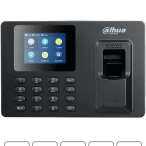 DAHUA DHI-ASA1222E-S - Control de asistencia con pantalla de 2.4", 2,000 huellas, 1,000 usuarios y 100,000 registros. Comunicación TCP/IP, puerto USB para actualizaciones y salida de relevador para timbre.