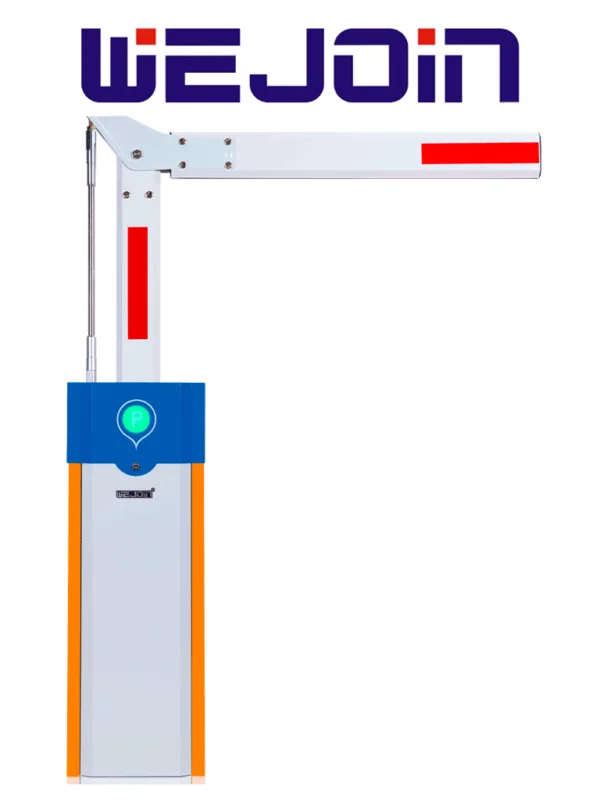 WEJOIN WJCB101VFIL33D90 - Barrera Vehicular Izquierda Alto Flujo / Motor 24 VDC / Brazo Octagonal Articulado De 3 Metros A 90 Grados / Velocidad 3 segundos / Dirección ajustable #WJ1