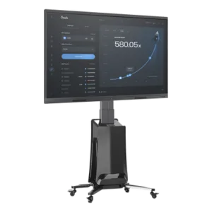 MONTAJE  DE PISO MOVIL PARA PANTALLAS 55-80IN  AJUSTABLE MOTORIZADO