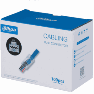 DAHUA DH-PFM976-631-PT - Caja con 100 Plugs Pass through RJ45 Cat6/ Chapado de Oro de 15 U"/ Clasificación de Resistencia al Fuego UL94V-2 / #LoNuevo #CONEEN #MCI1Q125