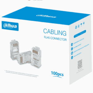 DAHUA DH-PFM976-631 - Caja con 100 Plugs RJ45 Cat6/ Chapado de Oro de 15 U"/ Clasificación de Resistencia al Fuego UL94V-2/ #LoNuevo #CONEEN