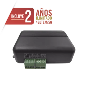 Controlador 4GLTEM / 4 ENTRADAS Y 2 SALIDAS / 2 AÑOS ILIMITADOS INCLUIDOS / Activacion Remota /Notificacion PUSH e EMAIL / APP SIN COSTO / Soporte para Reporte a Central de Alarma