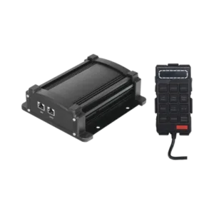 Sirena Vehicular de 100W de Potencia Con Controlador Unimando, Control de Tonos, Patrones de destello de Barras de Luces X67RB / X75RBS  y Micrófono