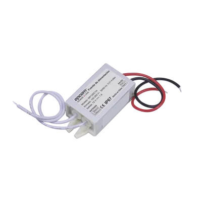 FUENTE DE ALIMENTANTACION PARA INTEMPERIE WATERPROOF 12 V @ 1 A