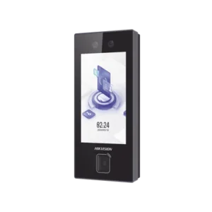 Terminal Facial Min Moe con LECTOR DE QRs FISICO Ultra Rápido  y Tarjetas MIFARE / 3000 Rostros / Pantalla 4.5" / Administrable en la Nube con HikConnect Teams  / Exterior IP65  / PoE / WiFi