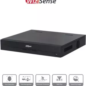 DAHUA NVR4416-16P-EI - NVR de 8 MP /16 Canales IP/ WizSense/ 4k con IA/ 16 Puertos PoE af/at/ 4 Bahias para Discos Duros/ 1 Canal de Reconocimiento Facial por NVR/ 4 Ch con SMD Plus/ Soporta Cámaras con IA/ 10 Bases de Datos de Rostros#LoNuevo #CONGDA