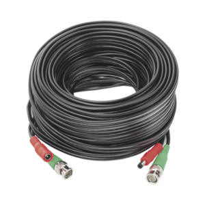 Cable coaxial ( BNC RG59 ) + Alimentación / SIAMÉS / 20 Metros / Aleación Cobre + Aluminio CCA / Para Cámaras 4K  / Uso interior y exterior