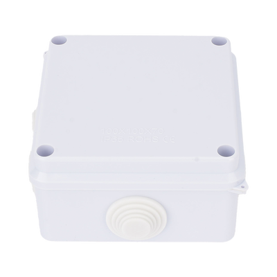 Caja de Conexiones Impermeable IP65, 7 Entradas, Dimensiones 100 x 100 x 70 mm, para Instalaciones Industriales, Comerciales y Residenciales, Incluye Tornillería para su Instalación - Image 3