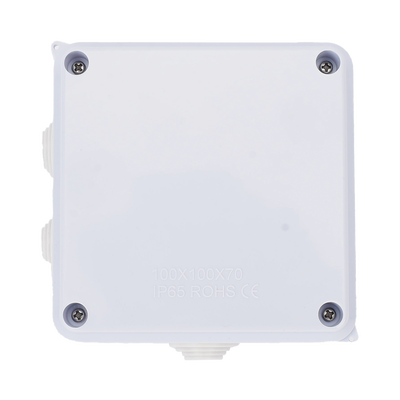 Caja de Conexiones Impermeable IP65, 7 Entradas, Dimensiones 100 x 100 x 70 mm, para Instalaciones Industriales, Comerciales y Residenciales, Incluye Tornillería para su Instalación - Image 4