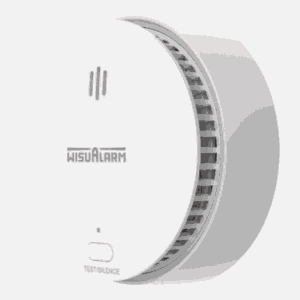 DAHUA WISUALARM DHI-HY-SA20B - Detector de Humo Standalone (Autonomo), Sensor Fotoeléctrico, Sonido de Alarma de 85dB, Alarma Visual y Audible, Durabilidad de Batería hasta 5 años, Certificaciones TÜV and CE, #LoNuevo #Wisualarm