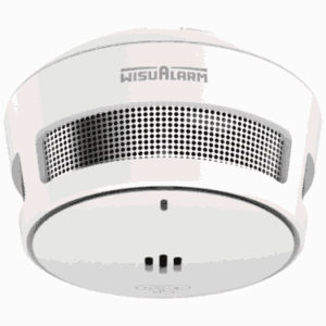 DAHUA WISUALARM DHI-HY-SA40A-R8 - Detector de Humo Inalambrico (Interconectable Hasta 24 Disp), Sensor Fotoeléctrico, Sonido de Alarma de 85dB, Alarma Visual y Audible, Batería de 10 años, Certificaciones TÜV and CE, #LoNuevo #Wisualarm