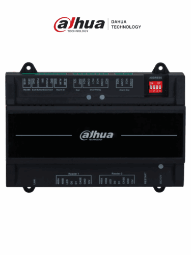 DAHUA DHI-ASC2202B(T) - Panel de Control de Acceso para 2 Puertas 2 Lectoras/ Compatible con Torniquetes Dahua/ TCP/IP/ Comunicación RS-485 y Wiegand/ 100,000 Usuarios y 500,000 Registros/ Soporta Interlock, Anti-passback, Desbloqueo Remoto/