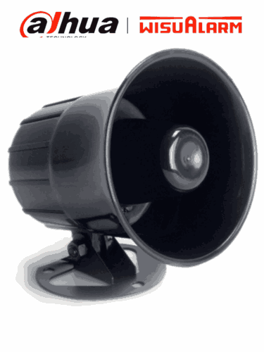 DAHUA WISUALARM DHI-HY-ARA16 - Sirena Cableada Interior, Exterior ≥ 105dB, Instalación Simple 2 Hilos, Alimentación de 12 VCC, Rango de Operación DC 6-13V, #LoNuevo #Wosialarm