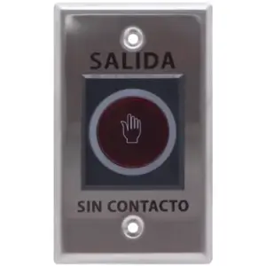 ZKTECO TLEB102 - Botón de Salida sin Contacto, Serie K11, Indicador LED, Acero Inoxidable, 12 VCC, Función NC/NO, Distancia de Detección hasta 10 cm
