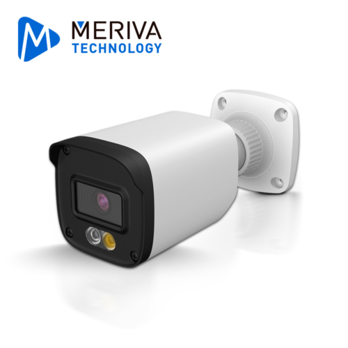 CÁMARA HD BULLET MERIVA TECHNOLOGY MDL-2202A / 2 MP / AHD/TVI/CVI / LENTE FIJO 2.8 MM / LUZ DUAL / 30 M IR / 10 M LUZ BLANCA / IP67 / METALICA / 12 VCD / MICRÓFONO INTEGRADO / COC / IMAGEN A COLOR 24X7 AUDIO POR COAXIAL O UTP