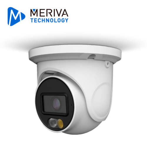 CÁMARA HD DOMO MERIVA TECHNOLOGY MDL-3202A / 2 MP / AHD/TVI/CVI / LENTE FIJO 2.8 MM / LUZ DUAL / 30 M IR / 20 M LUZ BLANCA / IP67 / METALICA / 12 VCD / MICROFONO INTEGRADO / COC / IMAGEN A COLOR 24X7 AUDIO POR COAXIAL O UTP