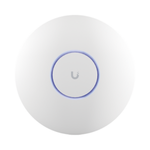 Access Point UniFi WiFi 7 Pro soporta 6 GHz, para interior en techo, 6 streams totales, MU-MIMO 2x2 en cada banda, tribanda, puerto 2.5 GBE. NO incluye POE