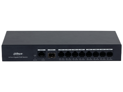 DAHUA DH-PFS3110-8GT-65 - Switch PoE inteligente con 8 puertos Gigabit, 60W de potencia total y switching de 20 Gbps. Ideal para alimentar y conectar dispositivos IP con protección contra descargas eléctricas. #Anivdahua2 #MCI1Q125 - Image 4