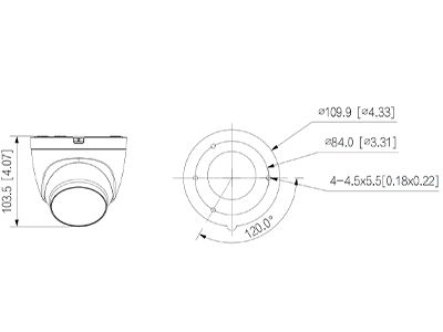 DAHUA IPC-HDW2549T-S-PV - Cámara Domo IP de 5 Megapixeles/ 30 Metros de Iluminador Dual Inteligente/ Disuasión activa/ Lente 2.8mm/ SMD Plus/ Protección perimetral, Micrófono y Bocina integrados/Audio dos Vías/ IP67/ Ranura MicroSD/ #LoNuevo - Image 4