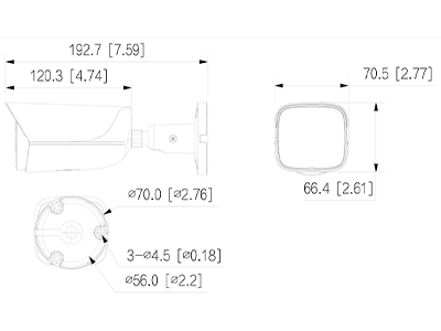 DAHUA DH-IPC-HFW3849E-AS-IL - Cámara IP Bullet de 8 Megapíxeles con Iluminador dual/ WizSense/ Lente de 2.8 mm/ 107 Grados de Apertura/ H.265+/ Microfono Integrado/ 1 E&S de Alarma y Audio/ SMD 4.0/ WDR Real/ Quick Pick AI SSA/ PoE/ IP67/ - Image 3