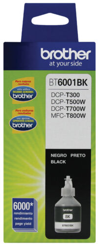 Botella de Tinta - Botella de tinta Negra Brother BT6001BK - compatible solo con equipos DCPT300, DCPT500W, DCPT700W, MFCT800W