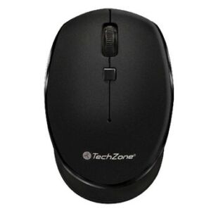Mouse inalámbrico - Mouse inalámbrico Start Black TechZone - hasta 1600 DPI's, 3 botones, textura en rubber, 1 año de garantía.