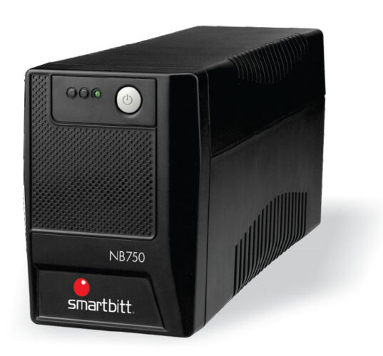 No-Break - No-Break SMARTBITT SMARTBITT 750 (NB-750) - 750 VA, 375 W, Negro, Hogar y Oficina