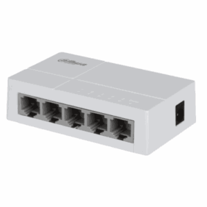 DAHUA DH-SF1005L - Switch para Escritorio 5 Puertos Fast Ethernet con velocidad de transmisión de 10/100 Mbps en un diseño compacto. Su capa 2 soporta un switching de hasta 1 Gbps y una velocidad de reenvío de 0.744 Mbps. #SwitchDpxv #VolDH #MCI1Q125