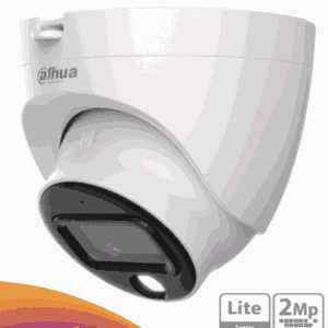 DAHUA DH-HAC-HDW1209TLQN-LED-0280B-S3 - Cámara Domo FullColor de 2 MP con resolución 1080p, lente de 2.8 mm y 106° de apertura. Ofrece visión nocturna de 20 metros, instalación rápida, protección IP67, tecnología Starlight y DWDR.