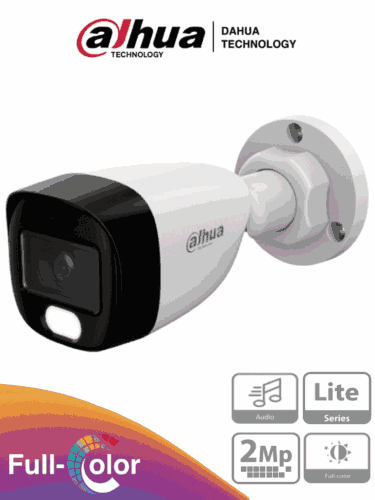 DAHUA HAC-HFW1209CN-A-LED-S3 - Cámara Bullet Full Color 1080p/ Llente de 2.8 mm/ 107.8° de Apertura/ Micrófono Integrado/ 30 Metros de Luz Visible/ DWDR/ Starlight/ IP67/ Compatible con CVI/AHD/CVBS/ #LoNuevo #MCI1Q125 #M1